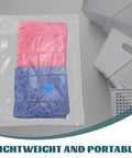 Ultimate Vacuum Seal Kit For Compression Bags with airtight cap, packing towels for space-saving storage.