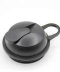 Replacement Ninja Blender Blade With Cup And Lid For Nutri Ninja BL610 And BL710WM black lid, side angle with handle