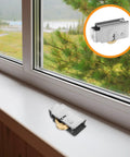 Heavy Duty Sliding Door Roller Wheels Replacement For Aluminum Window Tracks And Glass Patio Doors visible on window sill.
