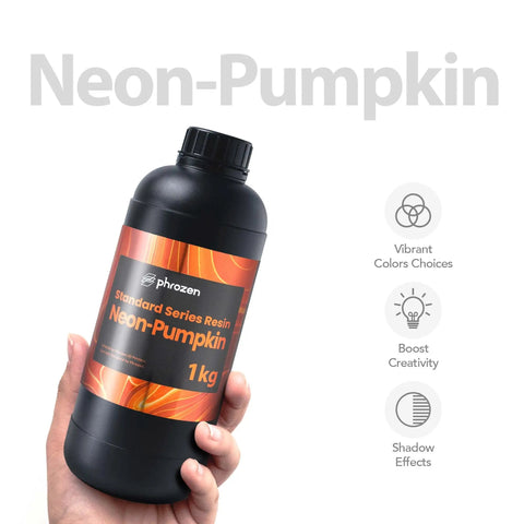 Hella Vivid 405nm UV Curing 3D Printer Resin For Dlp Lcd Printers Neon Pumpkin Photopolymer Print Smooth Miniatures Jewelry And Prototyping Parts That Gonna Look Absolutely Sick And Hold Tight To Your Creations