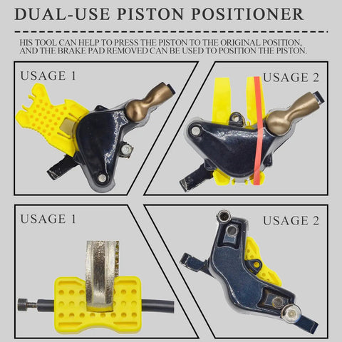 Universal Bicycle Hydraulic Disc Brake Bleed Kit Fits Shimano Tektro Magura Hayes Formula Hope Giant dual-use piston positioner