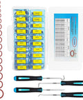 Front view of Langina 300-piece Viton O-ring kit in a plastic case with 22 sizes and red rings, plus installation tools