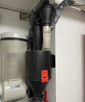 Two In One Dust Cyclone Vacuum Cleaner With Wall Mount Or Castor Wheels Space Saving Workshop Dust Collector in workshop