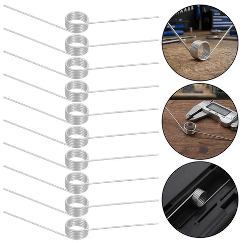 Stainless Steel Small V Shaped Torsion Springs Kit Set 10 Pcs High Torque Consistent Heavy Duty Hardware Replacement For Toolbox Locks And Home DIY Repairs, 10 springs