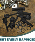 Premium 1/2 In Drive Impact Socket Set Kit With Thin Wall Hex Bit Design For Removing Wheel Lock Lug Nuts And Axle Screws Durable Industrial Grade Hand Tool Gear That Gets The Job Done Right Every Time, black sockets on wood
