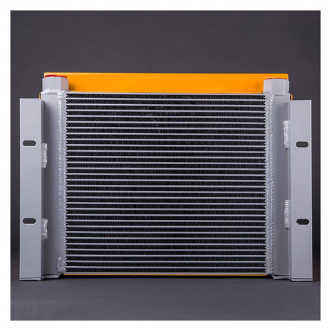 Hydraulic Oil Cooler With Plate Heat Exchanger Aluminum Build Built Tough For Real World Jobs 150 Liters Per Minute Flow Keeps Excavators And Air Compressors Cool 220 Volt DC Compatible AH1417T