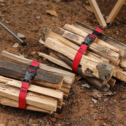 Beefy Outdoor Nylon Luggage Straps With Quick Release Buckle 1.5m Heavy Duty Camping Tie Down Straps bundling firewood