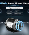 Half Horsepower 115 Volt 60 Hz 1725 RPM Belt Drive Fan Motor With 48 Frame For HVAC Systems Reversible Rotation Class B Insulation Thermal Protection And Long Lasting Quiet Operation, GF2054