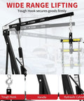 Badass 2 Ton Hydraulic Engine Hoist Folding Cherry Picker Crane with adjustable boom and tough hook for secure lifting.