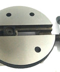 Close-up of vice component for 4 Inch 100 Mm Tilting Heavy Duty Milling Indexing Rotary Table With 1 To 36 Worm Gear, metalworking tool.