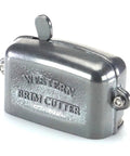 Western Hat Brim Cutter Tool, Premium Metal Construction, One Eighth Inch Silver Finish visible with ergonomic lever on top