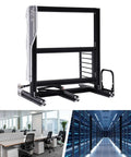 Open Air PC Case Frame For DIY Builds, Vertical Test Bench Chassis Rack For ITX ATX MATX Motherboards, black frame shown