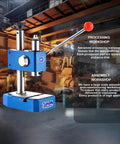 Shop Ready Heavy Duty Arbor Press Built Like A Tank With Ductile Iron Base And High Lift Design For Smooth Manual Punching And Metalwork Tasks in workshop setting.