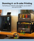 Ace Pro for Kobra S1 3D Printer with nozzle clog detection and multi-color filament setup