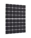 48 Pcs Black Non Slip Self Adhesive Furniture Feet Pads For Floor Protection, Durable Rubber Cushions grid layout