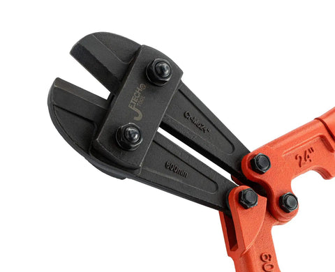 Heavy Duty Eight Inch Bolt Cutter Forged From Heat Treated CrV Steel Blades That Slice Through Tough Rods And Steel Wire No Sweat Required While Ergonomic Soft Grips Offer Rock Solid Comfort And Legit Professional Edge