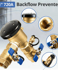 One Inch Solid Brass Backflow Preventer Valve For Lawn Irrigation And Garden Sprinklers Built To Last Vacuum Breaker Assembly