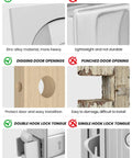 Comparison of materials and lock types for Brushed Nickel Pocket Door Lock Set For Two One Eighth Inch Bore, Square Style Hardware.