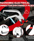3 Piece Automotive Electrical Connector Pliers And Terminal Pin Removal Tool Set for Car Push Tab Style Plugs