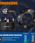 Kick Up That Stance Two Inch Wheel Spacers For 4X110 Bolt Pattern ATVs And Jeeps 74Mm Hub Bore With M10X1.25 Thread Studs detailed dimensions and specs.