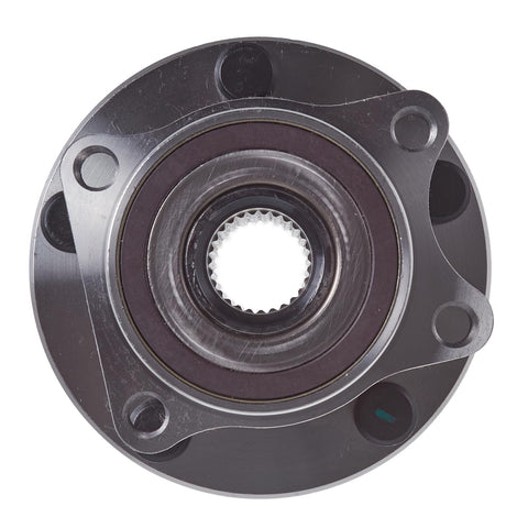 Front view of Front Wheel Hub And Bearing Assembly Replacement For Subaru Ascent Forester 2019 2022 And Legacy Outback 2015 2022 5 Lug OEM Grade