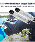 Outboard Motor Support Sticks Pair For Trailering 8.5 Inch Aluminum Transom Saver Fits Most 150 HP And Up Outboards
