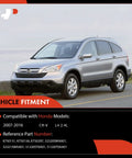 Front And Rear Sway Bar End Link Kit For Honda CR-V 2007 To 2016 Beefed Up Stabilizer Links With Grease Packed For Smooth Operation Tougher Durability And Quick Install, silver Honda CR-V 2007-2016 fitment view