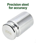 Pro Grade 200 Gram Steel Calibration Weight M1 Class For Scales And Jewelry Balances, Lab Grade Calibration Weight With Plus Minus 10 Mg Tolerance
