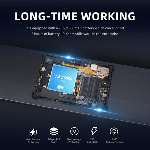 Built Like A Tank 10 1 Inch Rugged Tablet Running Windows 11 Pro Driven By Intel Core I5 Powers Through Heavy Duty Jobs featuring 6000mAh battery.