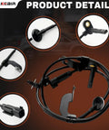 Top Tier Plug And Play Front Abs Wheel Speed Sensor Pair For Jeep Compass Patriot Dodge Caliber Knockout Performance detailed view showing connectors and wiring.