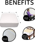 Low Rise Lift Seat Cushion With Extra Thick Firm Foam And A Cozy Sherpa Cream Cover, Elevates Your Sit For Home Office Patio And Car Seats
