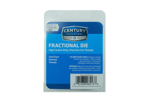 5/8-11 NC Hex Die For Precise Threading, Heavy-Duty High Carbon Alloy Steel, Heat-Treated And Tempered, Precision Cut External Threads, Built Tough For Metalworking Projects