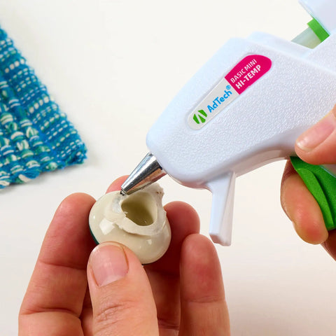 High Temp Mini Hot Glue Gun Kit With Sticks For Quick Bonds On Paper Metal Plastic Wood Fabric Ceramic And More UL Certified in use