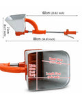 Heavy Duty Pneumatic Mortar Sprayer With Four Jet Plaster Hopper Gun And Tough Alloy Tank dimensions showing 60cm and 88cm lengths.