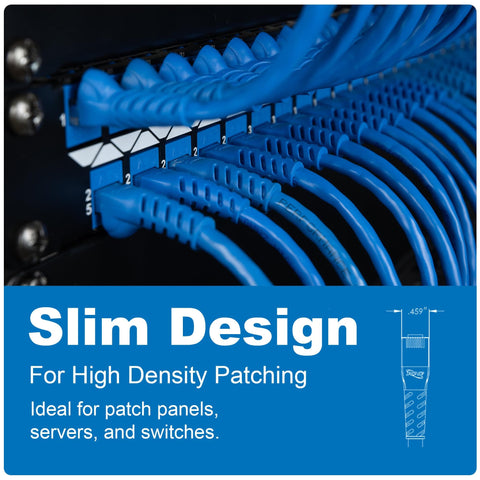 Cat6 Ethernet Patch Cord Ten Foot Five Pack Snagless UTP 24 AWG Patch Cable For Patch Panel To Network Switch Data Center Office And Home Yellow 100 Percent Stranded Copper UL Listed No Fuss PoE Plus