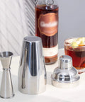 Double Head Cocktail Jigger For Bartending With Inside Measurements Japanese Grade 304 Stainless Steel Barware 1 Oz And 2 Oz