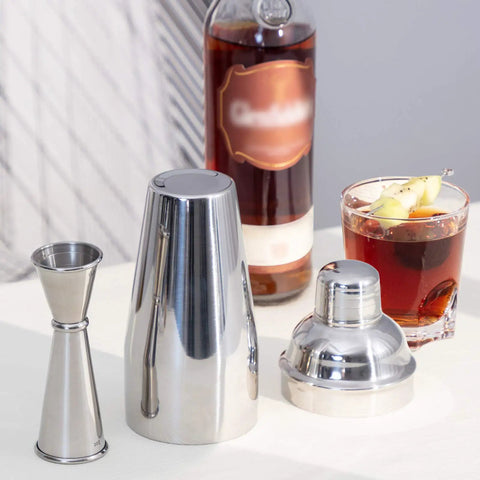 Double Head Cocktail Jigger For Bartending With Inside Measurements Japanese Grade 304 Stainless Steel Barware 1 Oz And 2 Oz