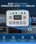 Easy one-touch operation LED display for Keep Your Drinks Frosty All Night Long With This Hella Fast Heavy Duty Commercial Ice Maker.