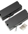 MDC5 Ceramic Magnet Soapbar Style Bass Pickup Set for 5 String Neck and Bridge with 14.4K Output, high output, aggressive tone