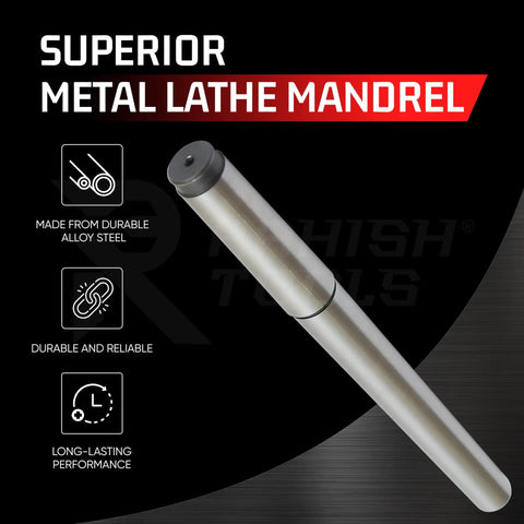 2MT Parallel Lathe Alignment Test Bar With High Precision EN31 Alloy Steel Mandrel for Tailstock Realignment, 1 Micron Accuracy