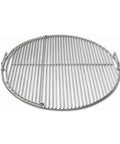 EasySpin 304 Stainless Steel Charcoal Grill Cooking Grate For 22 Inch Kettles with Large Hinged Opening shown flat