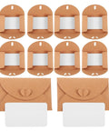 60 Pack Kraft Holiday Greeting Cards With V Flap Envelopes, showing open mailer sleeves and secure flap closure.