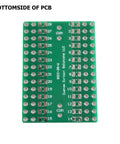 Bottom view of SMD To DIP Breakout PCB Module With SOIC 28 To DIP Adapter, showing dual row header and integrated components.