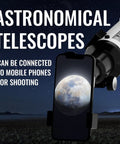 70mm Aperture Refractor Telescope With 400mm Focal Length, White, High Transmission Coatings For Brighter Views, Easy Setup For Beginners Killer Starter Scope For Stargazing And Birdwatching; white telescope with phone mount