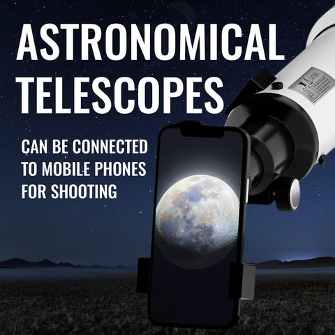 70mm Aperture Refractor Telescope With 400mm Focal Length, White, High Transmission Coatings For Brighter Views, Easy Setup For Beginners Killer Starter Scope For Stargazing And Birdwatching; white telescope with phone mount