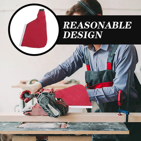 Universal 4 Inch Saw Dust Collection Bag Works Like A Dream For Planers And Table Saw Rigs Lightweight Breathable Fabric in use.