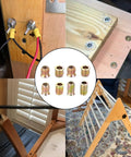 60 Pcs 5/16-18 Threaded Wood Inserts For Furniture And Cabinets, applications on furniture, easy install, DIY projects