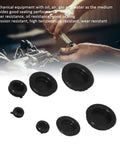 Rubber Grommet Kit 170 Piece Odorless Sealing O Rings Set For Auto Mechanical Maintenance And DIY Repair Projects Heavy Duty Automotive Grommet Pack Set, black rubber grommets