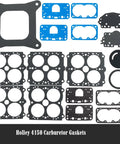 Carburetor Rebuild Kit Replacement For 37-485 Holley 4150 Model Double Pumper gaskets and O-rings layout view