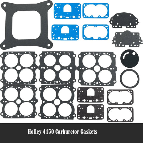Carburetor Rebuild Kit Replacement For 37-485 Holley 4150 Model Double Pumper gaskets and O-rings layout view